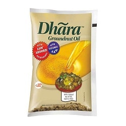 Dhara OIL - Groundnut 1ltr pouch