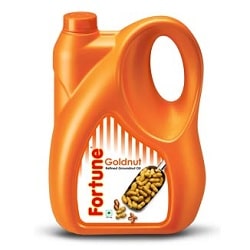 Fortune Goldnut Refined Groundnut Oil 5 litres, Jerry cans