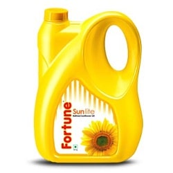 Fortune Sunlite Oil  5 litres, Jerry cans