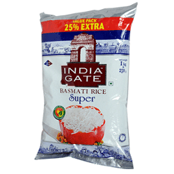 India Gate Basmati Rice-Super (1KG)
