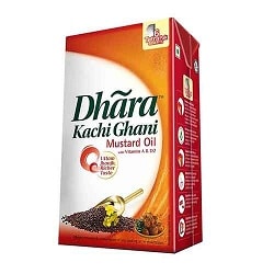 Dhara OIL -Mustand (Kachi Ghani) 1litre Carton Dhara OIL -Mustand (Kachi Ghani) 1litre Carton