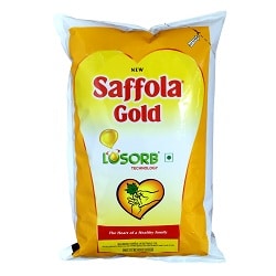 Saffola Gold VEGETABLE Oil, 1 Ltr Pouch Saffola Gold VEGETABLE Oil, 1 Ltr Pouch