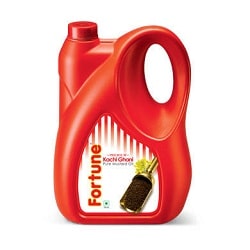 fortune kachi Ghani pure Mustard Oil 5 litre jerry cans