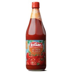Kissan No Onion No Garlic Sauce Bottle, 1kg